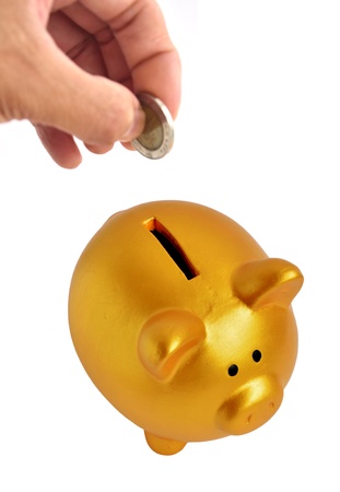 Golden Piggy Bankの写真素材