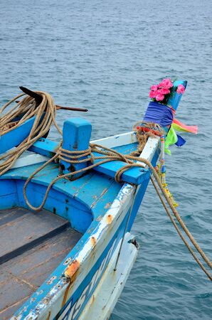 Head of Wooden Fishing Boatの写真素材