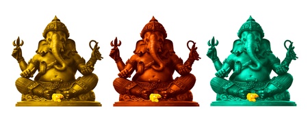 Colorful Ganesha, God of Hinduの写真素材