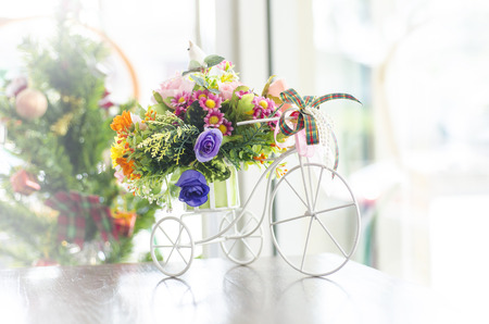 Three Wheeler Flower Bouquetの写真素材