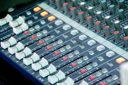 Sound  Mixer  Control  panelの写真素材