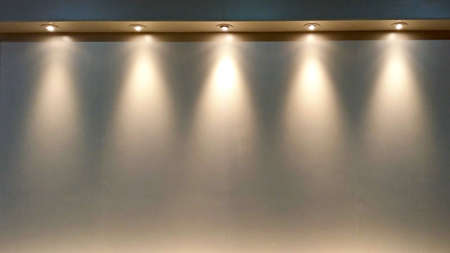Downlights on ceilingの写真素材