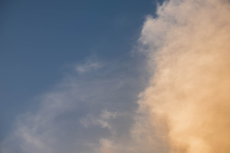 Altostratus cloud in sunset sky background for art decoration wallpaper