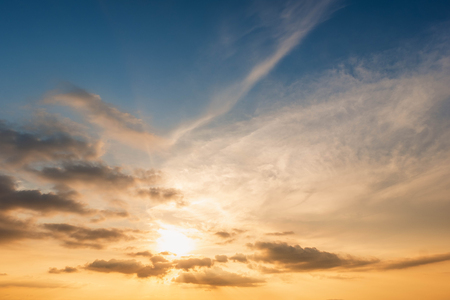 beautiful of abstract cumulustratus cloud in morning background for forecast and meteorology conceptの写真素材