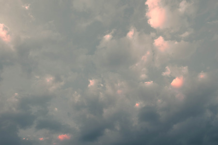 soft and quiet clouds in afternoon backgroundの写真素材