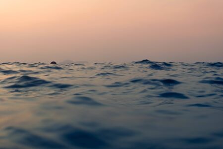Sea wave low angle view in morning. Ocean water background. ocean wave close up view.