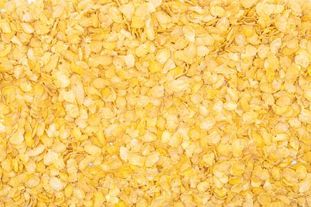 top view of yellow cereal Grains background