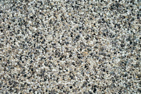 Rough texture surface of exposed aggregate finish, Ground stone washed floorの写真素材