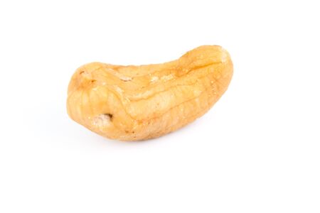 Cashew nut on white backgroundの写真素材