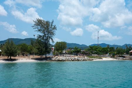 Thong Sala on Koh Phangan island, Thailandの写真素材