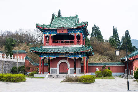 Buddhist temple at Tianmen Mountain, Zhangjiajie, Chinaの写真素材