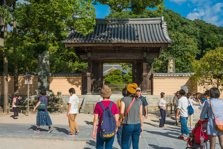 FUKUOKA, JAPAN - SEPTEMBER 26, 2014: Dazaifu shrine in Fukuoka, Japan.のeditorial素材