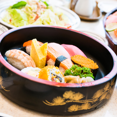 Japanese Cuisine - Sushi Setの写真素材