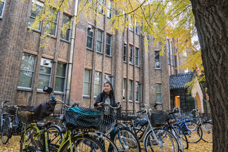 TOKYO, JAPAN - DEC 4, 2015: The University of Tokyo, abbreviated as Todai, is a research university located in Bunkyo, Tokyo, Japan. It is the first of Japan's National Seven Universities.のeditorial素材