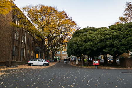 TOKYO, JAPAN - DEC 4, 2015: The University of Tokyo, abbreviated as Todai, is a research university located in Bunkyo, Tokyo, Japan. It is the first of Japan's National Seven Universities.のeditorial素材