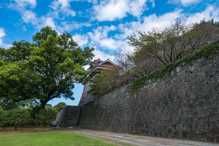 Kumamoto castle in Kumamoto, Japanのeditorial素材