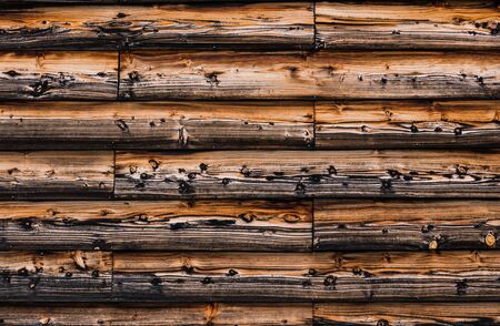 Wood Texture, Wooden Plank Grain Background in Shirakawa-go,Japanの写真素材