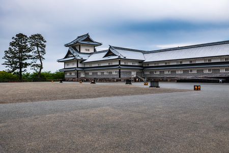 Kanazawa, Japan - May 3, 2016:  Kanazawa castle. Kanazawa Castle is a large, well-restored castle in Kanazawa, Ishikawa Prefecture, Japan.のeditorial素材