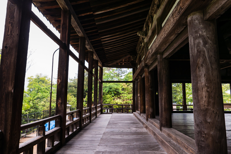 Terrace of Senjokaku (Toyokuni Shrine) on Miyajima Island.  Miyajima island is a famous island shrine-town is a UNESCO World Heritage Site and a major tourism destination.のeditorial素材