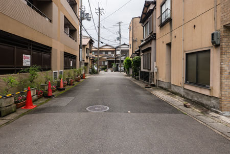 Kyoto, Japan - May 7, 2016: Street in Kyoto. Kyoto is a city located in the central part of the island of Honshu, Japanのeditorial素材