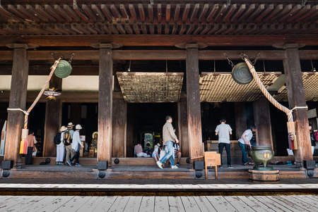 Kyoto, Japan - May 8, 2016: Tourist visiting Kiyomizu-dera Temple in Kyoto, Japan in the morning.のeditorial素材