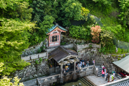 Kyoto, Japan - May 8, 2016: Tourist visiting Kiyomizu-dera Temple in Kyoto, Japan in the morning.のeditorial素材