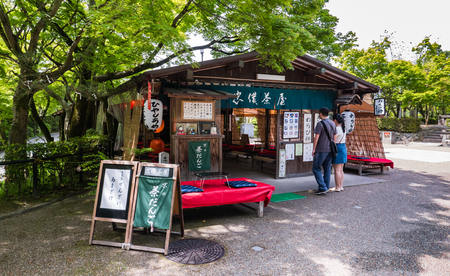 Kyoto, Japan - May 8, 2016: Tea house at Kiyomizu-dera Temple in Kyoto, Japan in the morning.のeditorial素材