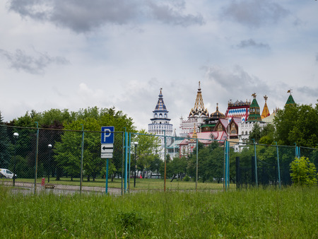 Moscow, Russia - June 10, 2018: Izmailovsky Kremlin in Moscow, Russiaのeditorial素材