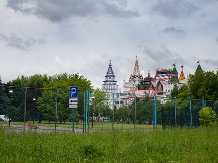 Moscow, Russia - June 10, 2018: Izmailovsky Kremlin in Moscow, Russiaのeditorial素材