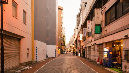Tokyo, Japan - October 29, 2018: View of the Kanda Cityscape in Toyko, Japanのeditorial素材
