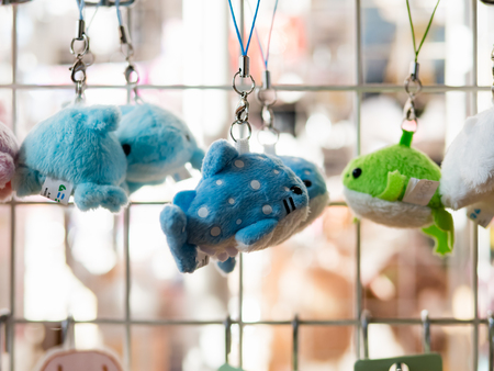 Tokyo, Japan - October 31, 2018: Toys and souvenirs selling at souvenir shop at the Tokyo Metropolitan Government building in Shinjuku, Tokyo, Japan.のeditorial素材