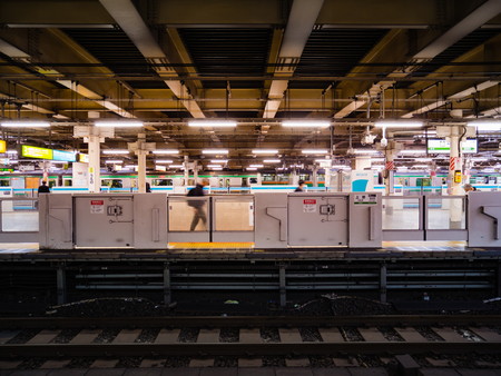 Tokyo, Japan - October 30, 2018: Interior of Ueno station on November 1, 2018. Ueno Station is a major railway station in Tokyo, Japanのeditorial素材