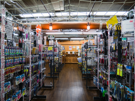 Tokyo, Japan - October 31, 2018: Interior of Tackle berry shop in Shibuya, Tokyo, Japanのeditorial素材