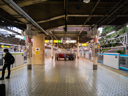 Tokyo, Japan - October 30, 2018: Interior of Ueno station on November 1, 2018. Ueno Station is a major railway station in Tokyo, Japanのeditorial素材