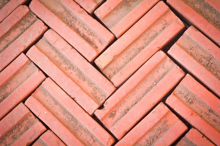 red brick wall textureの写真素材