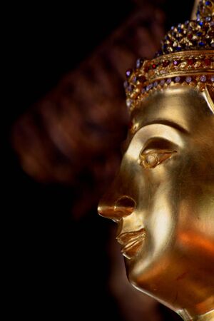  A Face of Buddha Gold のeditorial素材