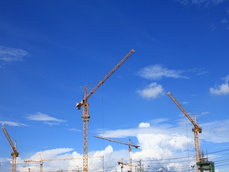 Tower craneの写真素材