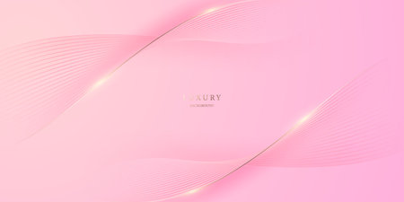 pink background design With luxurious effect elements Vector illustrationのイラスト素材