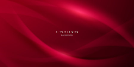 red background design With modern effect elements, vector illustrationのイラスト素材