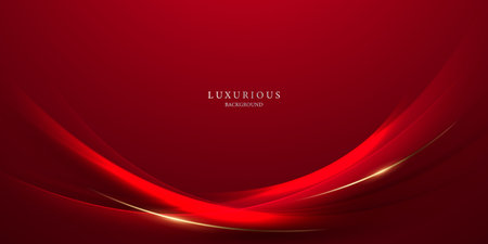 red background design With modern effect elements, vector illustrationのイラスト素材