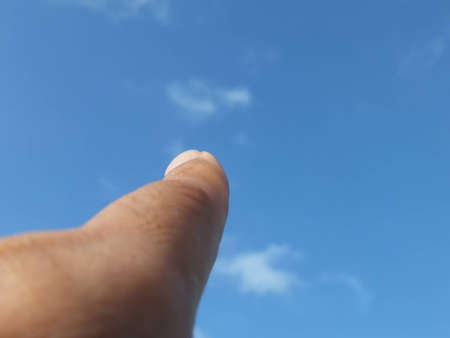 fingers pointの写真素材