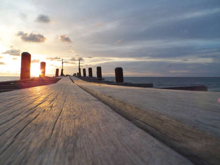 sunset and seaの写真素材