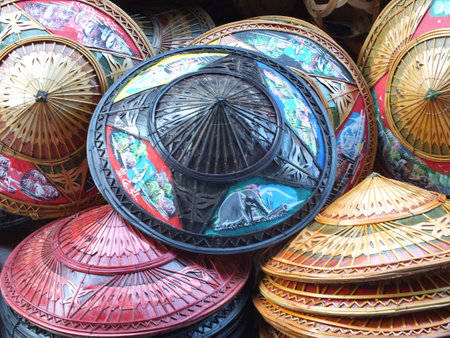 Bamboo hatの写真素材