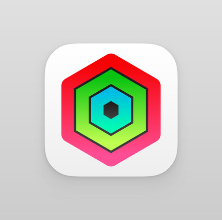 Colorful app icon. Vector templateのイラスト素材