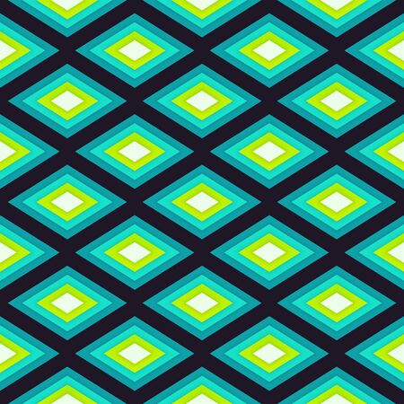 Abstract Romb seamless geometric pattern.Vector illustrationのイラスト素材