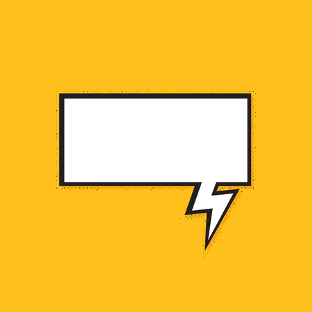 Comics bubbles with halftone shadows. Vector Format