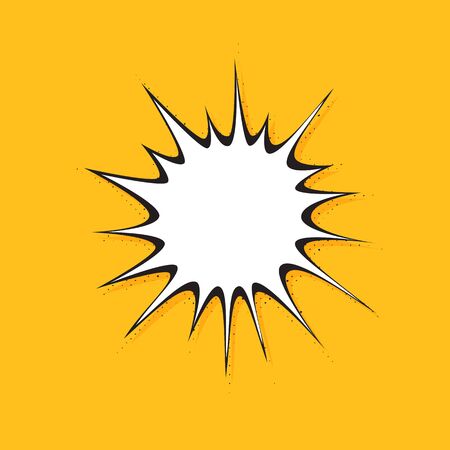 Comics bubbles with halftone shadows. Vector Formatのイラスト素材
