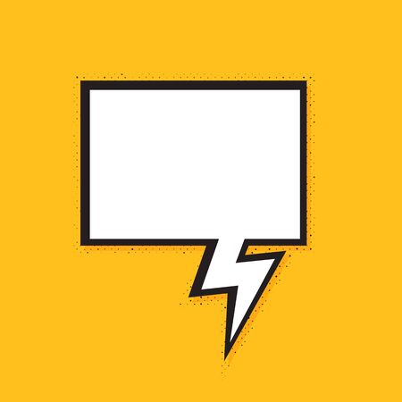 Comics bubbles with halftone shadows. Vector Formatのイラスト素材