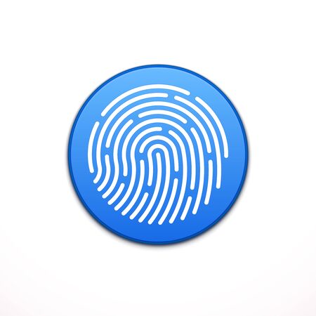 ID app icon. Fingerprint vector illustrationのイラスト素材