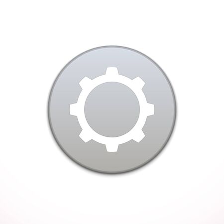 Cog Settings app icon. Application, button icon. Vector illustrationのイラスト素材